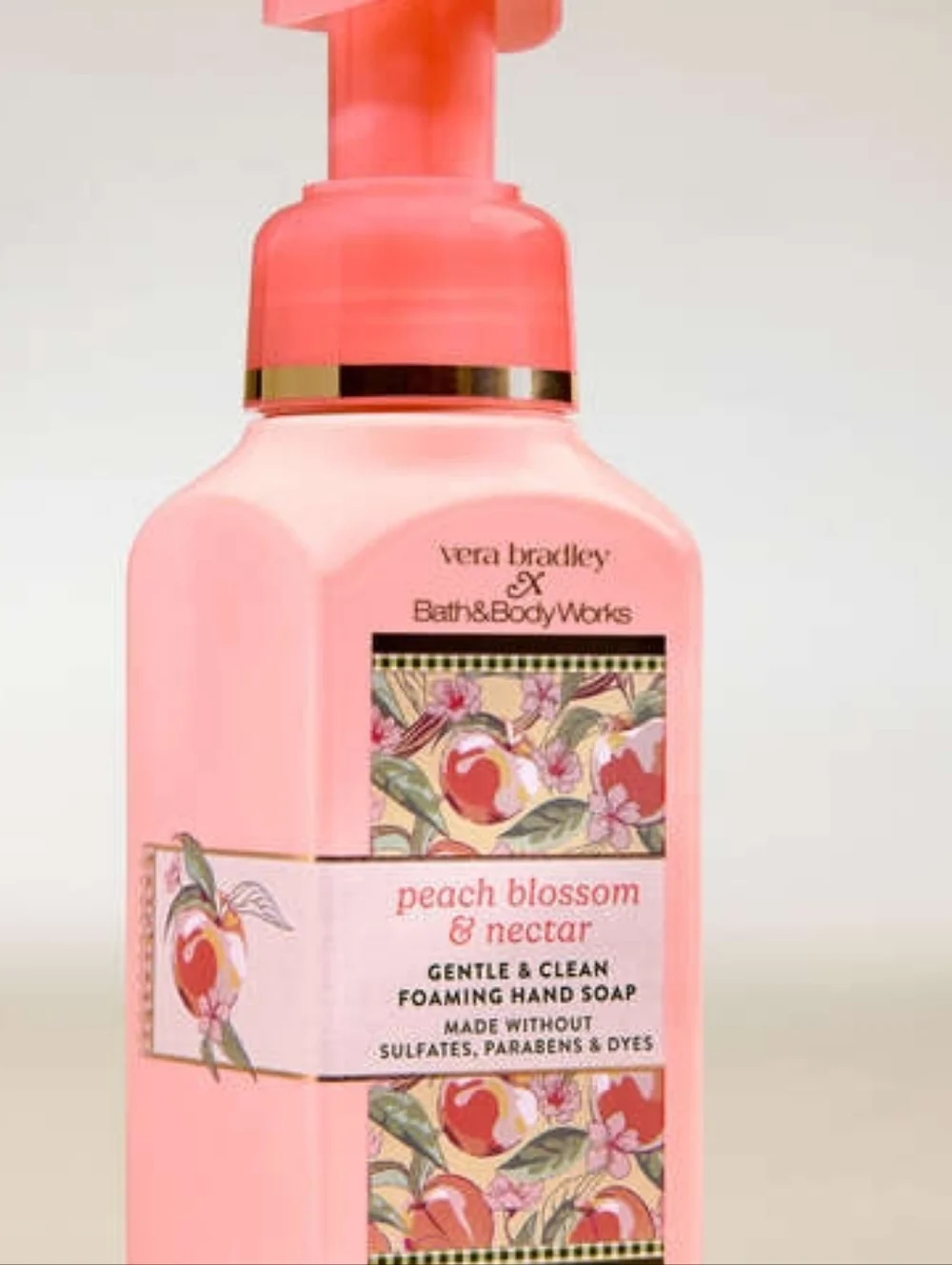 Vera Bradley Peach Blossom & Nectar Foaming Hand Soap Bath & Body Works Collab